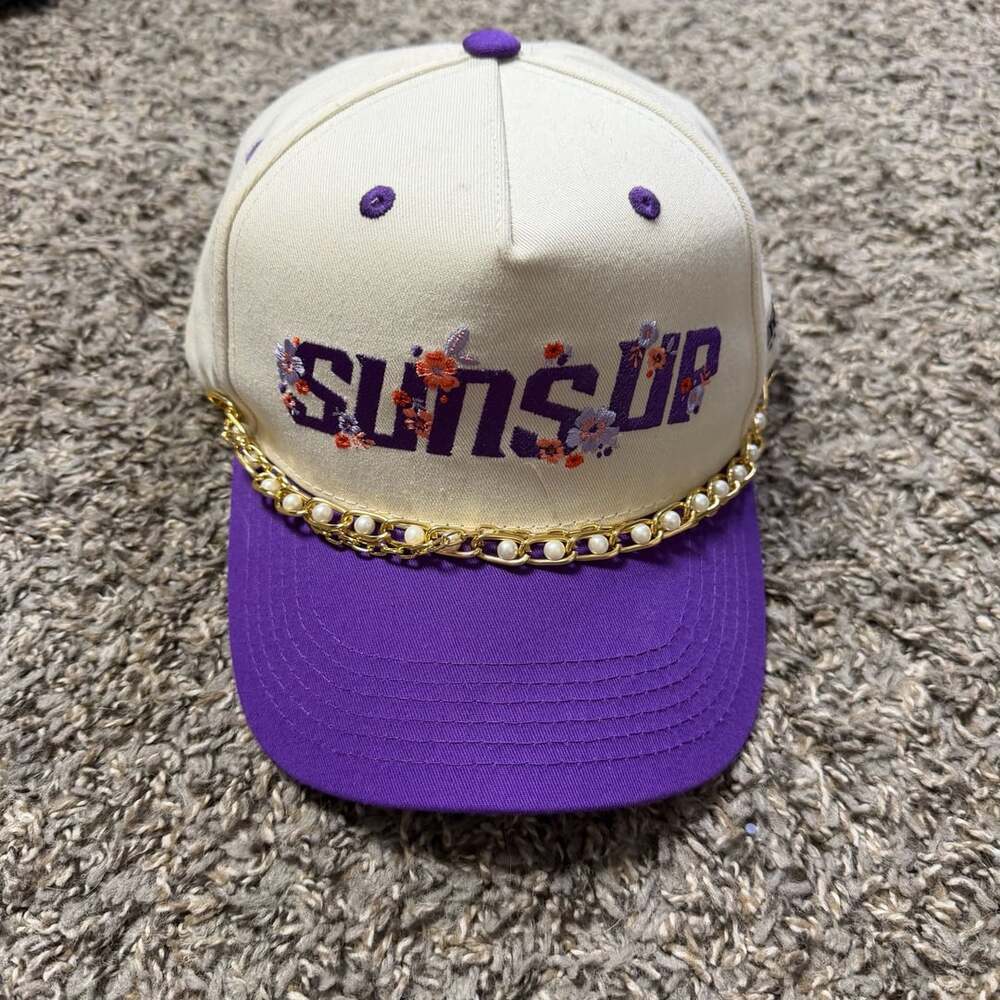 3/21/26 SGA Phoenix Suns NBA Hat Womens Empowerment Suns Up Pearl Chain snap bk